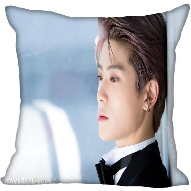 Пользовательские Kpop NCT JaeHyun Печатных Квадратных шелковые наволочки 40x40 см, 35x35 см одна сторона атласная наволочка индивидуальный логотип - Цвет: 22