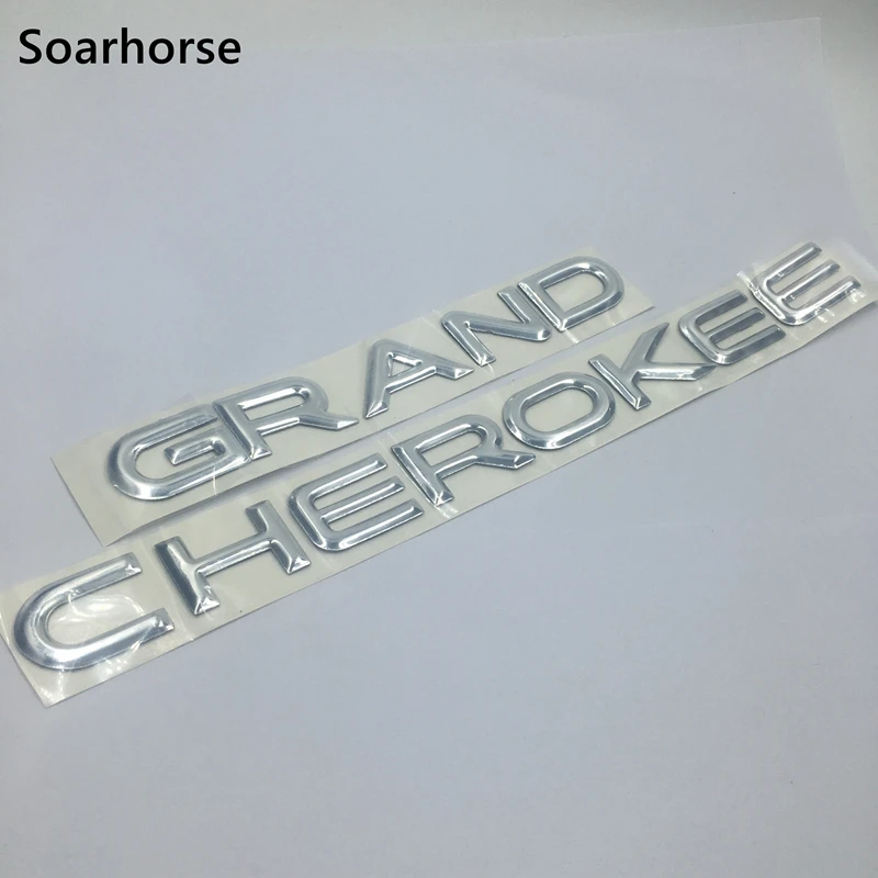 Soarhorse 1 комплект серебро для Jeep Grand Cherokee 4x4 V8 Limited Алфавит эмблема логотип значок