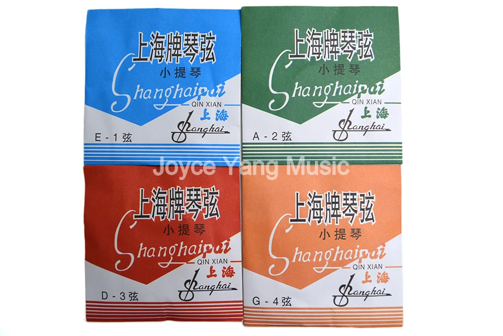 

10 комплектов струн для скрипки Shanghai Pai 1/8-4/4 Струны для скрипки D A D G 4 струны 1-4 дюйма Бесплатная доставка