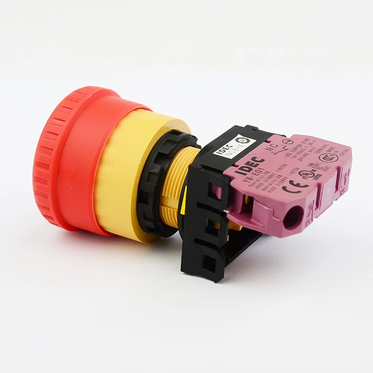 

Original Brand 22mm Emergency Stop Push Button Switch YW1B-V4E01R YW-E01