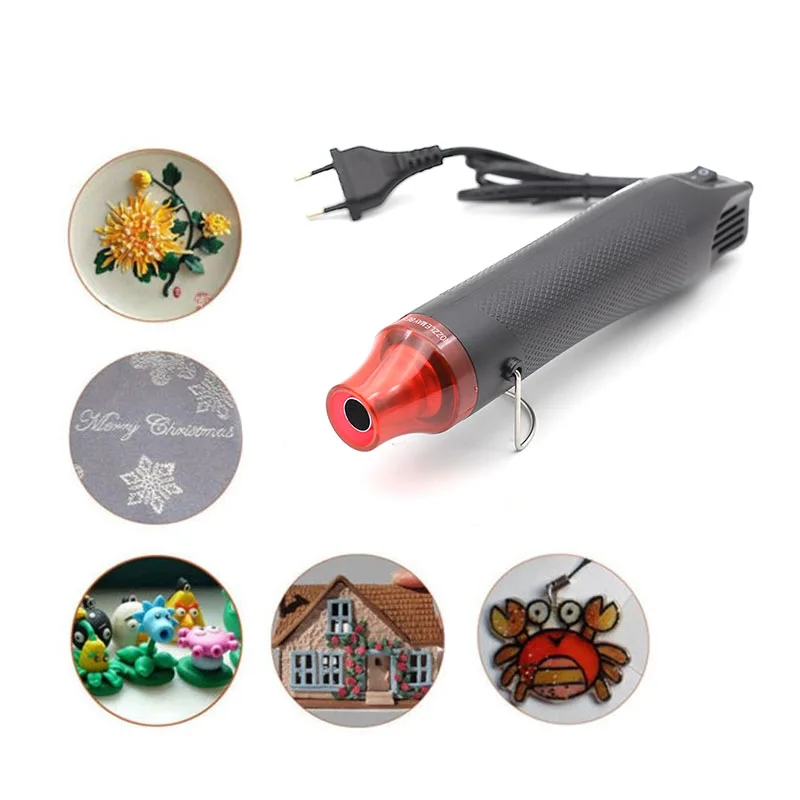 

220V 300W Hot Air Gun For DIY Using Electric Hair Dryer Hot Air Tool Soldering Heat Gun Industrial with Supporting Embossing 858