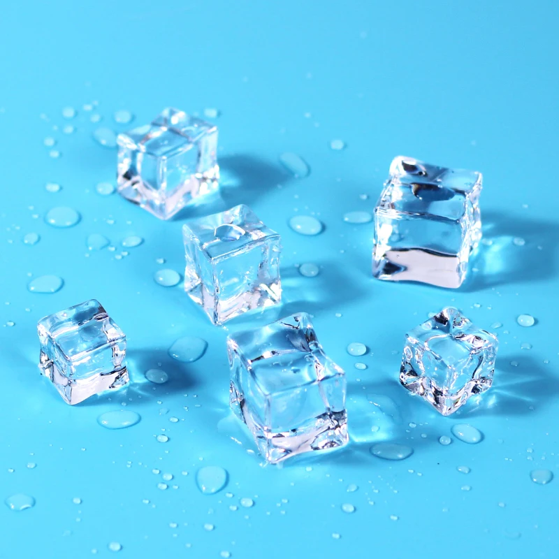 Transparent Ice Artificial Ice Multicolor Crushed for Beer Whiskey Soda Drink Photography Props DIY Decorations 30 pcs/lot artificial ice props