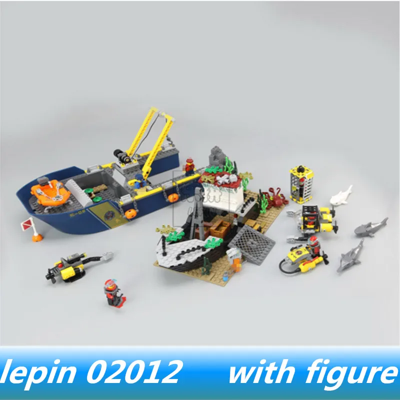

Lepin 02012 lepin City Series Ocean Blocks Brick Deep Sea Exploration Compatible legoing City Series legoing 60095 Building Toys