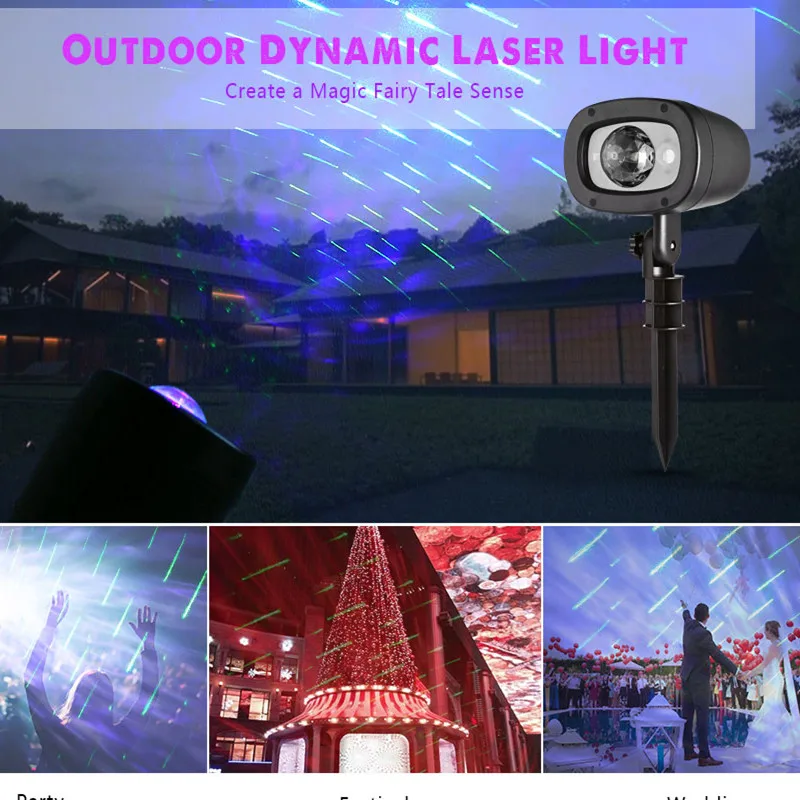 IP65 Magic Stage Lighting Effect Outdoor Shooting Star and Cloud Dynamic Laser Light Projector Remote control DMX Lumiere Laser цена IP65 Magic Stage Lighting Effect Outdoor Shooting Star and Cloud Dynamic Laser Light Projector Remote control DMX Lumiere Laser цены онлайн