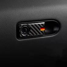 Накладка на панель бардачка из углеродного волокна для Mercedes Benz C class W204 200 260 300 2007- Аксессуары для салона автомобиля