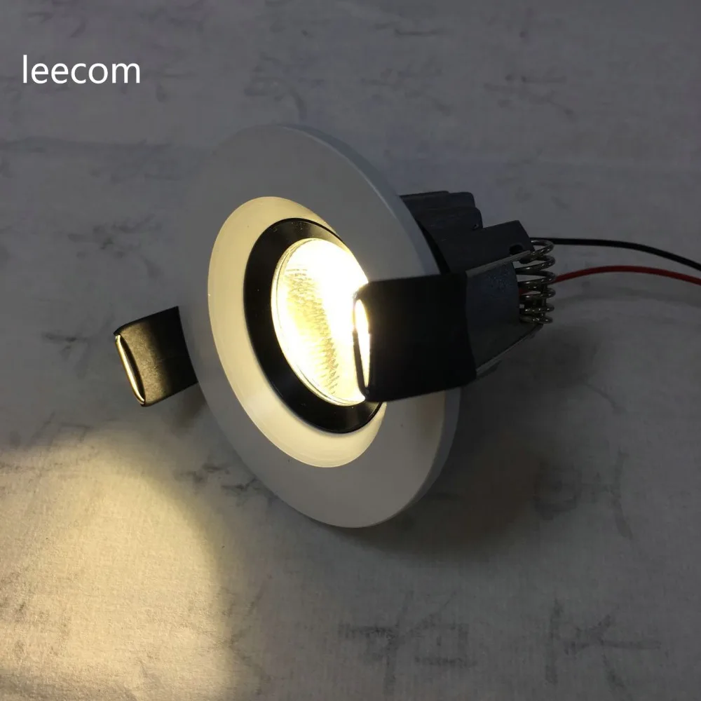 

2018 new spot silver 3W Rushed 6pcs Adjustable Led Down Light Energy Saving Spot Home Ceiling Downlight Mini Recessed Lamp