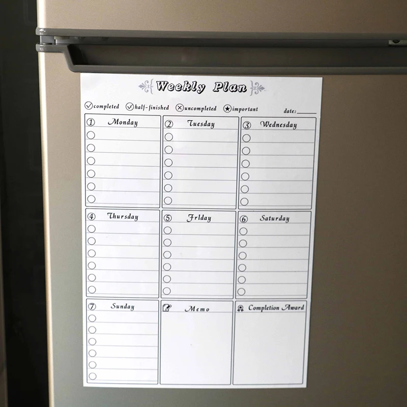 MENGXIANG 30*42 см прочная мягкая магнитная наклейка на холодильник записывающая