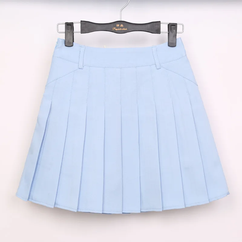Школьная форма, юбки с высокой талией для девочек, трапециевидная мини-юбка, плиссированная юбка, нижнее белье, Лолита, теннисные юбки, юбки для бега