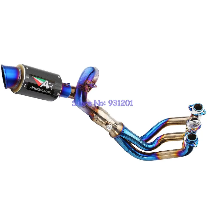 

For Yamaha MT09 MT-09 FZ09 FZ-09 (2014-2018) XSR900 Motorcycle Exhaust Full System Slip On AR Austin Racing Exhaust Muffler Pipe