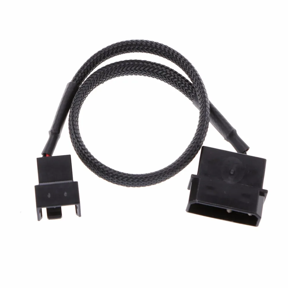 4-контактный Molex Мужской 3-Pin/4-контакт ШИМ мужской с вентилятором Расширение Кабель-адаптер