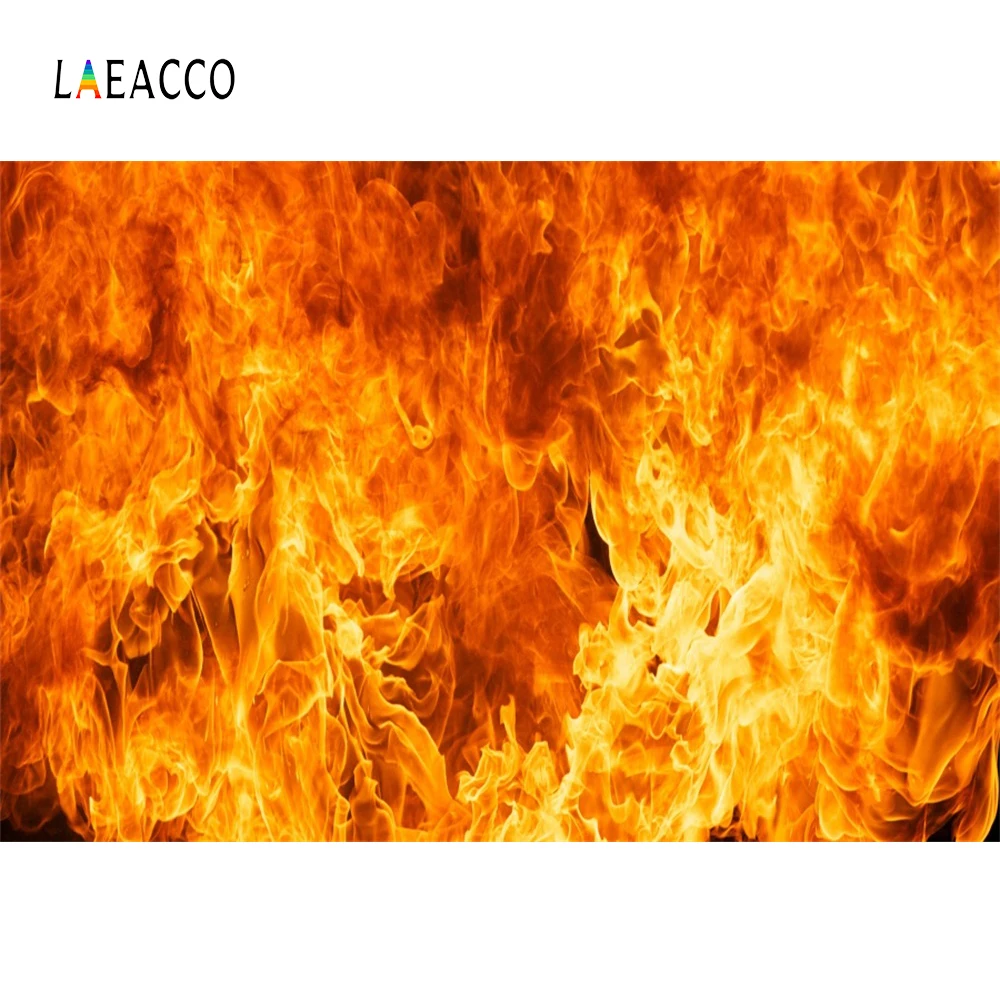 

Laeacco Fire Flames Texture Pattern Photographic Backgrounds Customized Digital Photography Backdrops Props For Photo Studio