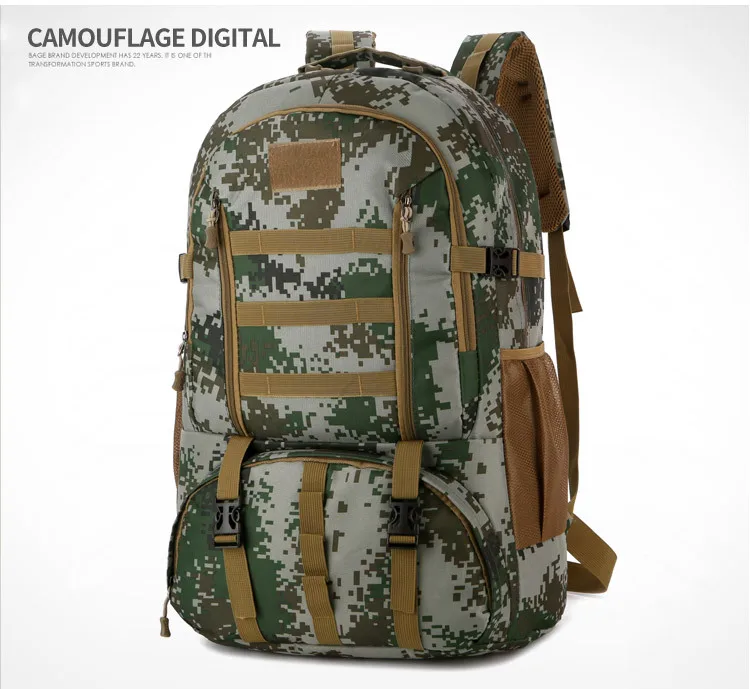 60L Molle Camo Тактический рюкзак военный армейский водонепроницаемый походный рюкзак туристический рюкзак для активного отдыха спортивная сумка для альпинизма