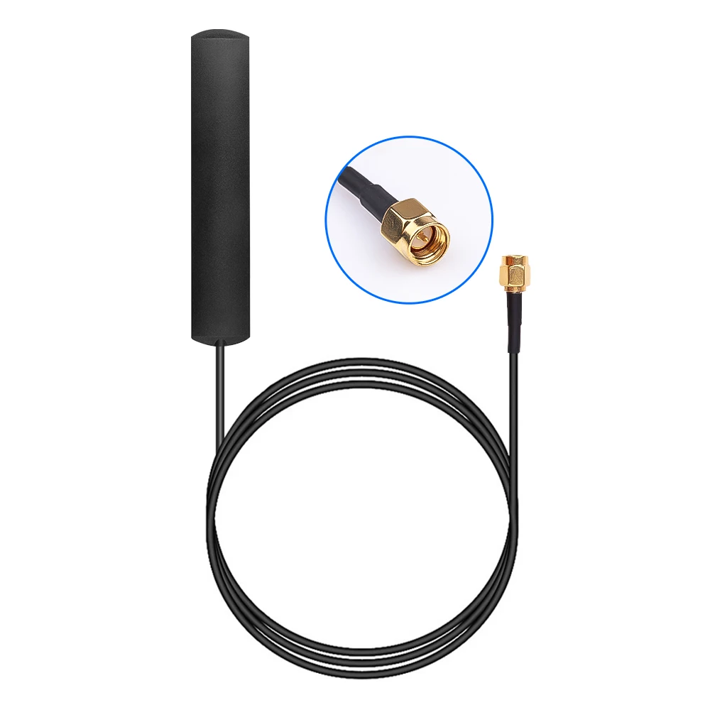 SMA DAB Antenna Aerial Amplifier 3M Cable LTE 3G 4G GSM Connector Internal Thread Adapter 900/1800/2100MHz 3DBi 3-5V