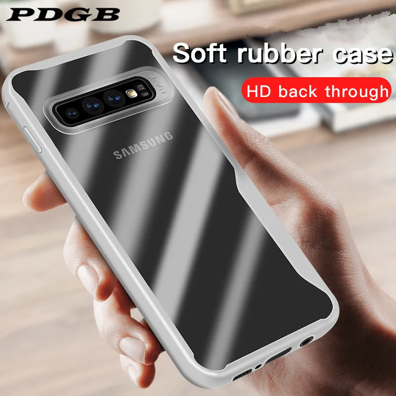 Прочный прозрачный чехол из ТПУ для samsung Galaxy S10 Lite S9 S8 S7 Edge Note 8 9 A6 A8 Plus 2018 J4 J6 Prime