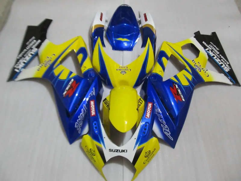 

Motorcycle Fairing kit for SUZUKI GSXR1000 07 08 gsxr1000 GSXR 1000 K7 2007 2008 Yellow blue ABS Fairings set+7gifts LP23