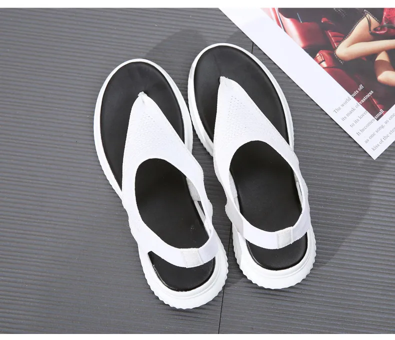 LL 9520-2019 Breathable Flyknit Women Sandals Summer Woman Shoes-25