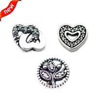 Bijoux en argent Sterling 925 Original, Petite breloque familiale pour femmes, bricolage, médaillon flottant, colliers, perles pour la fabrication de bijoux