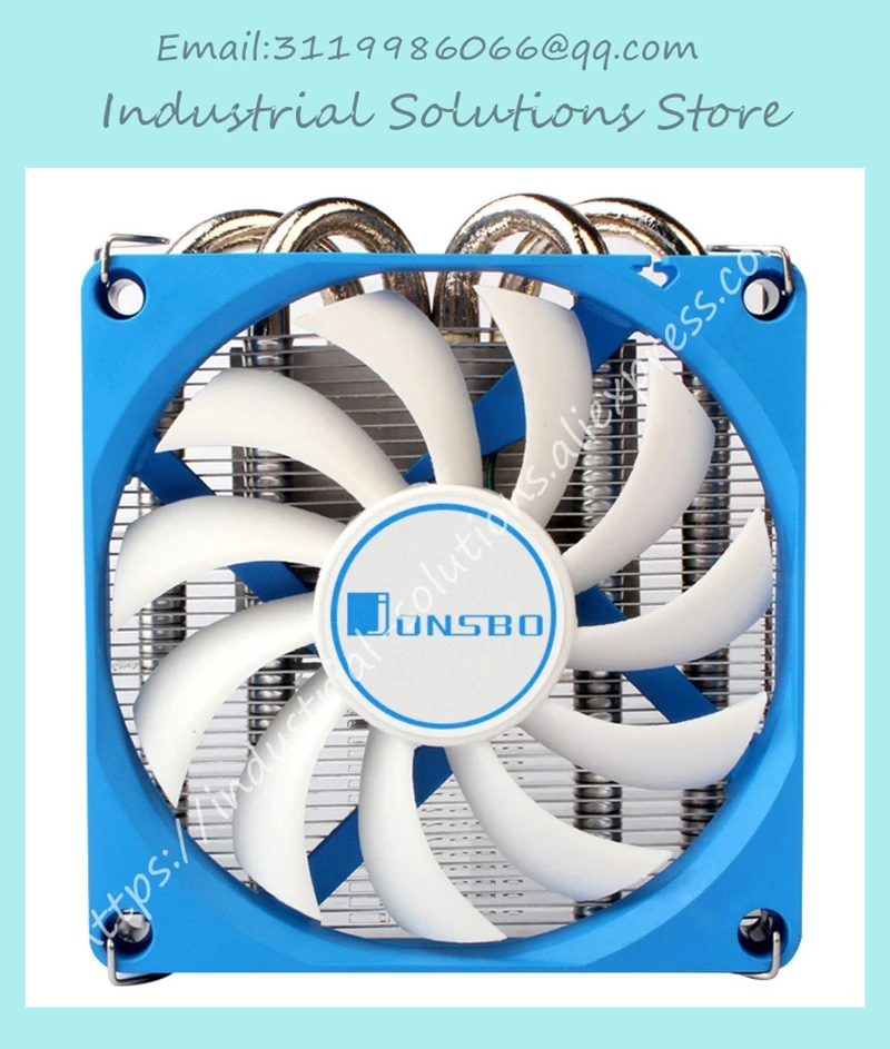 JONSBO HP-400 9CM fan lower pressure heat radiator pipe thin jonsbo cr 201 4 cpu 12cm heat pipe radiator side led fan