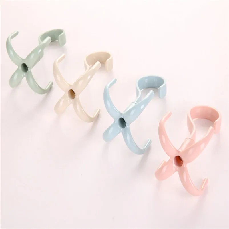 Creative Rotate Hook Belt Tie Bag Scarf Closet Organizer Holder Hanger Rack Hooks For Hanging Bathroom Accessories 5A30 (6)