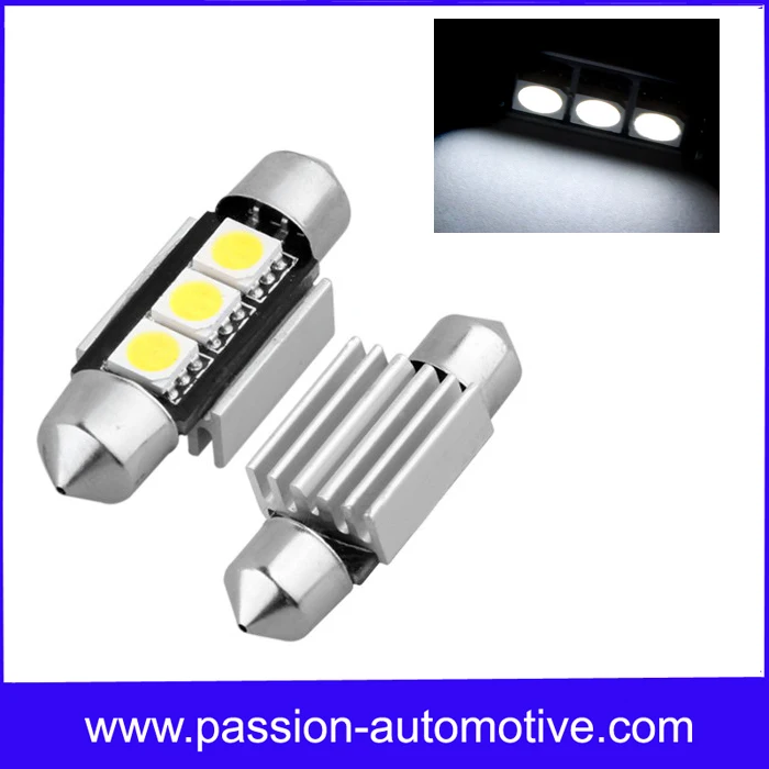 

2pcs C5W 36MM 3 SMD LED CAN BUS OBC ERROR FREE Doom Number License Plate bulbs for Mercedes-Benz