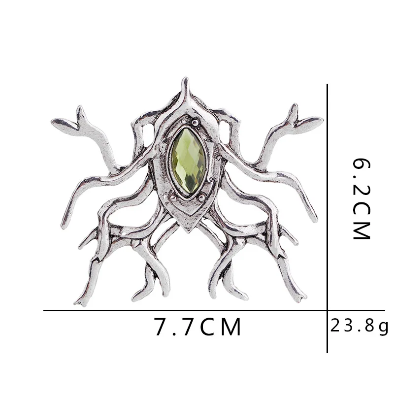 Thranduil эльфов King большой паук брошь, значок на булавке LOTR Прохладный ювелирные изделия для мужчин