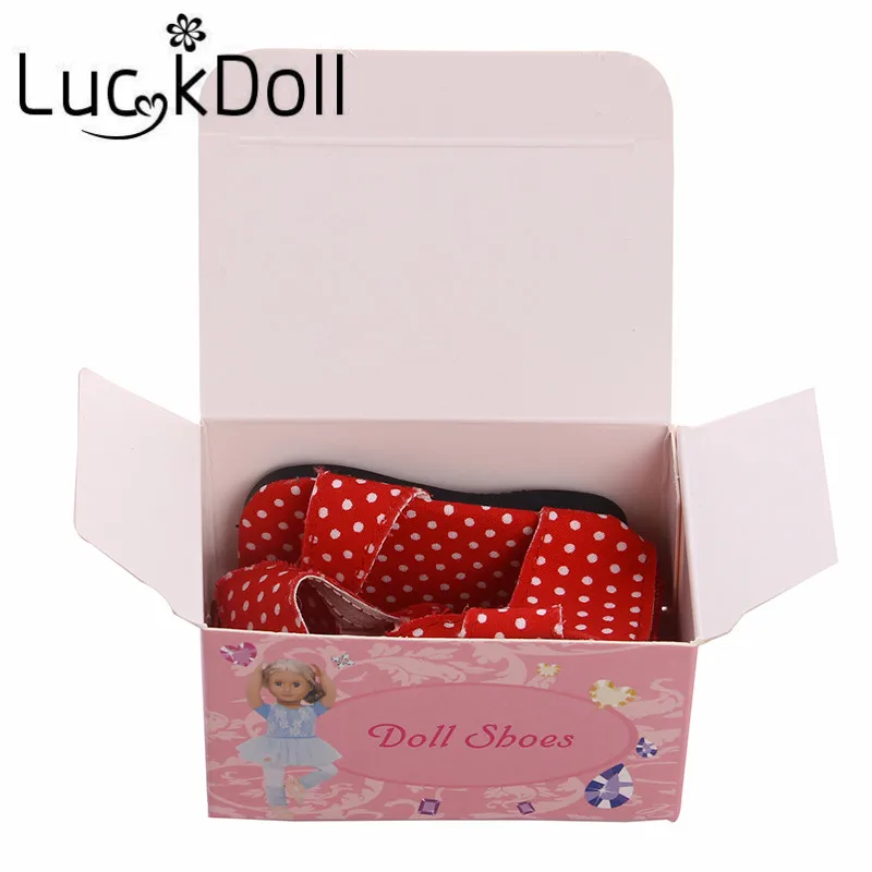 LUCKDOLL 5 шт. розовый складной подарочная коробка подходит 18 дюймов Американский 43 см детская кукла одежда аксессуары, игрушки для девочек, поколение, подарок