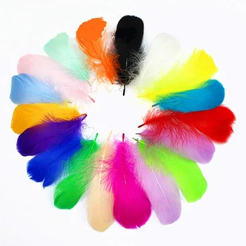 

100PCS Natural Colored Balloons Decorative Feathers Transparent Ball Filler Feathers for DIY Craft Wedding Home Party Decoration