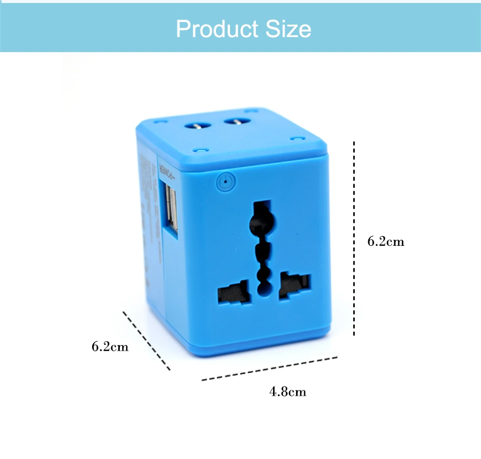 New Electric Plug Adaptor Universal UK US AU EU AC Power Socket Plug Travel Charger Adapter Converter Dual USB Fast Charging (6)