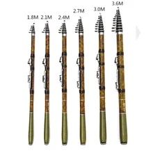 Портативная телескопическая удочка 2,1 М 2,4 М 2,7 М 3,0 М 3,6 м спиннинговая рыболовная удочка для рук удочка для морской рыбалки