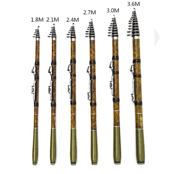 

2020 new Portable telescopic fishing rod 2.1M 2.4M 2.7M 3.0M 3.6M Spinning Fish Hand Fishing Tackle Sea Rod Ocean rod