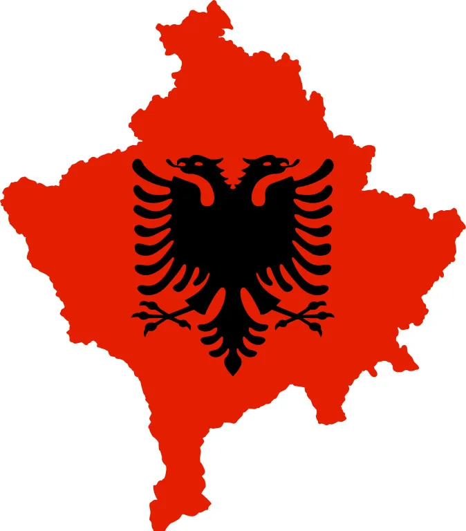 Kosovo_with_flag_of_Albania
