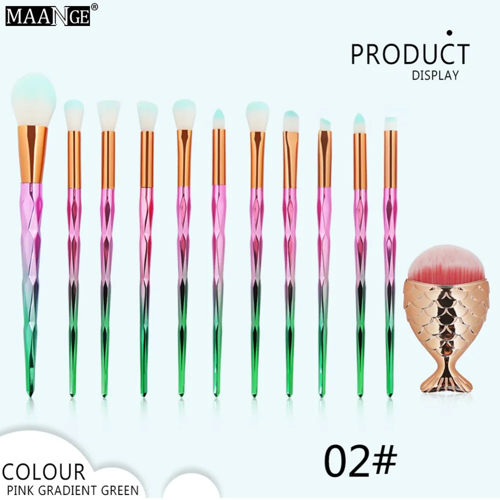 

Diamond Makeup Brushes Set Foundation Blending Powder Eyeshadow Contour Concealer Blush Cosmetic Beauty Make Up Tools #275073