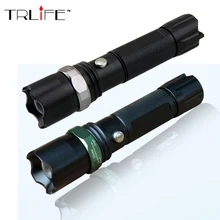 3800 Lumens Tactical Flashlight LED CREE Flash Light High Power Torch Zoomable Flashlight For 18650 Battery