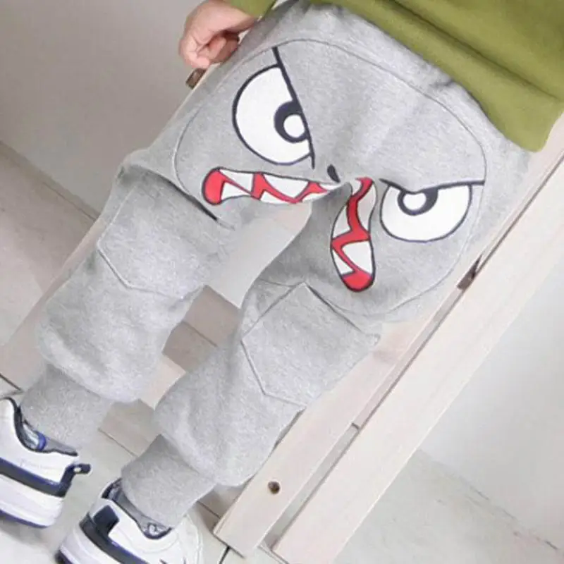 

2016 New Fashion Kids Harem Pants Boy Cartoon Casual Sports Trousers Unique Clothes #451