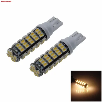 

Par Lampadas 68 Leds T10 Pingo Branca /Branco quente Farol Farolete