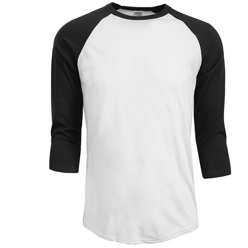 100% Cotton T-shirt Men's Casual 34 Sleeve Tshirt (5)