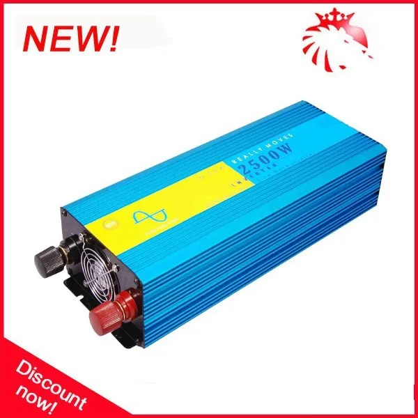 

2500W pure sine wave off grid wind/solar inverter. 12/24/48/ DC to 100/110/120/220/230/240V AC Inversor de Energia solar