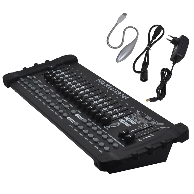 DMX384A 384B DMX контроллер сценическое освещение DJ оборудование консоль для LED Par Moving Head