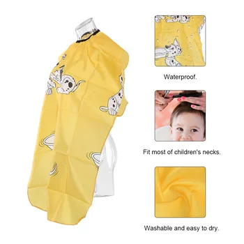 

Hairdressing Apron Waterproof Hair Cloth Child Haircutting Salon Capes Hair Dyeing Capes for Barber Hairdressing Gown for Kid
