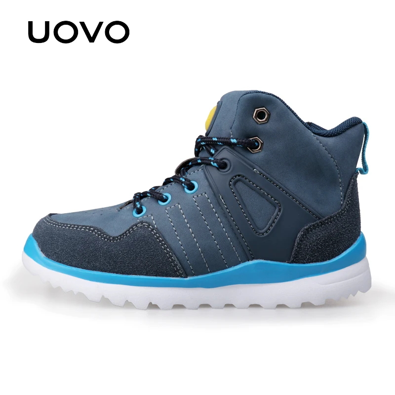 

UOVO 2017 New Arrivals Autumn Winter Kids Casual Sneakers Light-weight Fashion Boys Shoes Lace-Up Casual Shoes For Eur 29#-37#