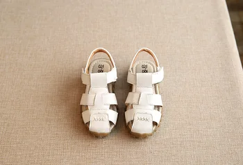 

2019 summer new 21-30 non-slip little kids toddler shoes children's soft bottom sport sandals boys hollow sandals beach shoes