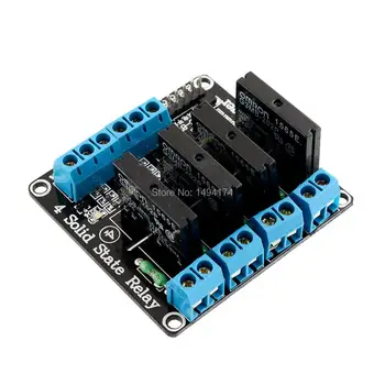 

WQScosea Q8S-99 DC 5V 4 Channel High Level Signal Trigger SSR G3MB-202P Solid State Relay Module 240V 2A with Resistive Fuse
