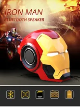 Iron Man Bluetooth Speaker & Radio Wireless Bluetooth V4.2 Speakers With Music MP3 With FM Radio Support TF Card For Phone PC css led stage light with wireless bluetooth speaker support tf card music fm radio with usb for parties dj etc black