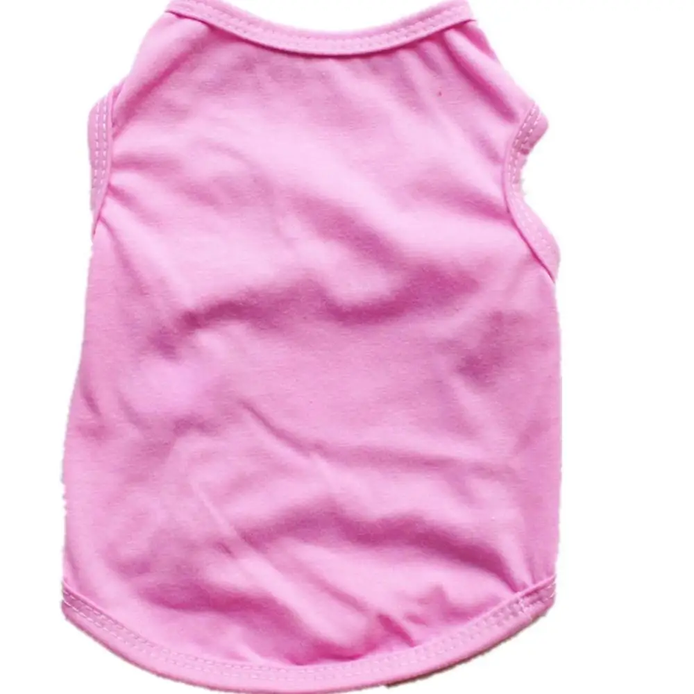 Solid color Dog Shirt Cheap Dog Clothes For Small Dogs Summer Chihuahua T shirt Cute Puppy Vest Yorkshire Terrier Pet Clothes