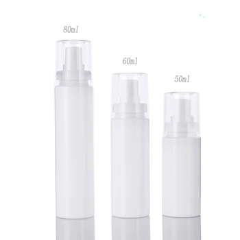 

300pcs/lot 50ml 60ml 80ml White PP Bayonet perfume bottle Plastic Parfum Atomizer Mist Sprayer Containers