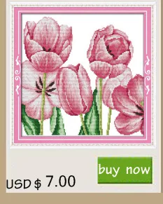 Тюльпан(3) цветок Счетный крест 11CT 14CT Наборы для вышивания крестиком оптом китайские наборы для вышивания крестиком вышивка рукоделие