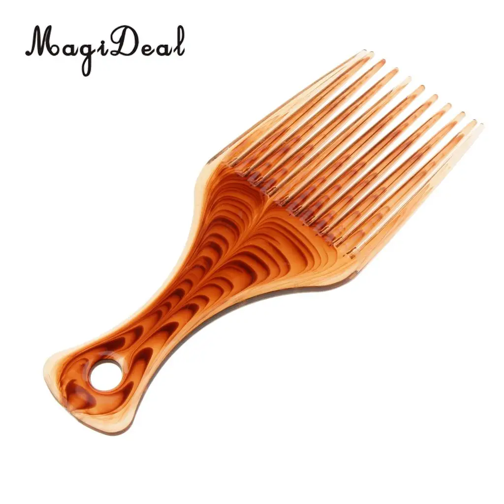MagiDeal Professional Grade High Quality Hair Pick Afro Pick Wigs Hair Extensions Styling Pik Smooth Hair Tool Hair Pick Comb