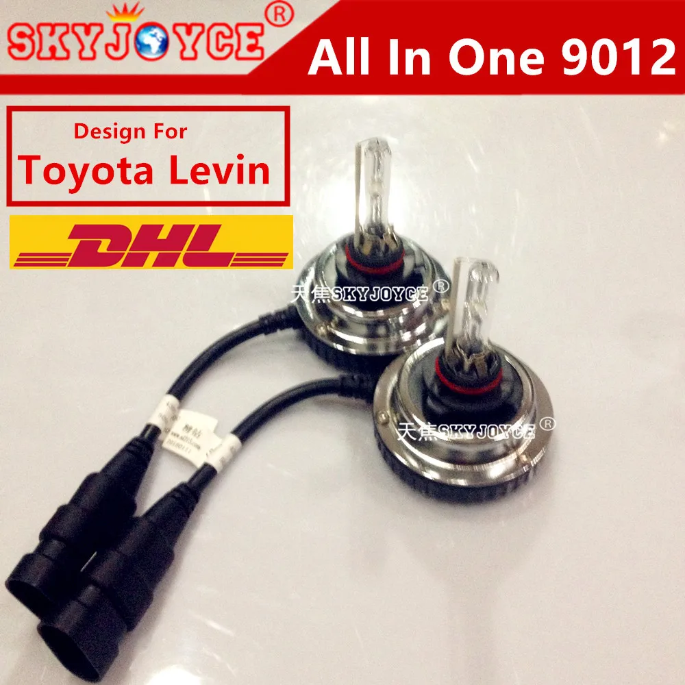 DHL freeshipping xenon HIR2 9012 bulb headlight kit hid projector lens 9012 4300K 6000K levin headlight hir2 9012 5000K hid kit