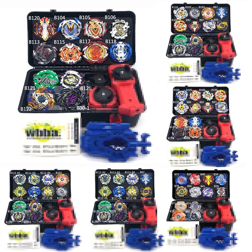 

Tops Set Launchers Beyblade Toys Toupie Metal God Burst Spinning Top Bey Blade Blades Toy bay blade bables