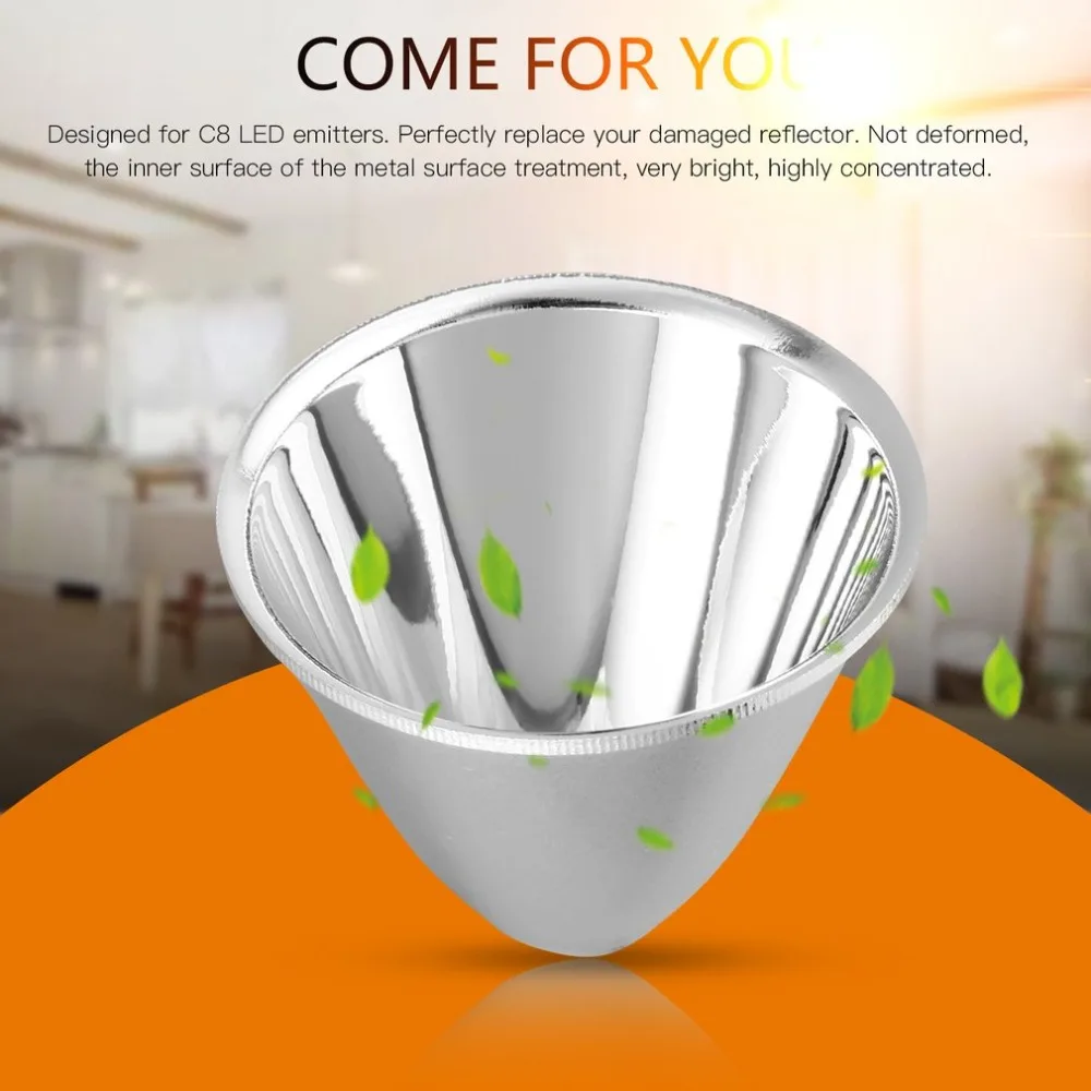 

1pc New Replacement Aluminum Reflector Cup for C8 XM-L Flashlight DIY